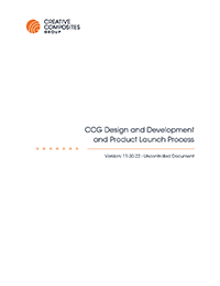 CCG Design and Development and Product Launch Process