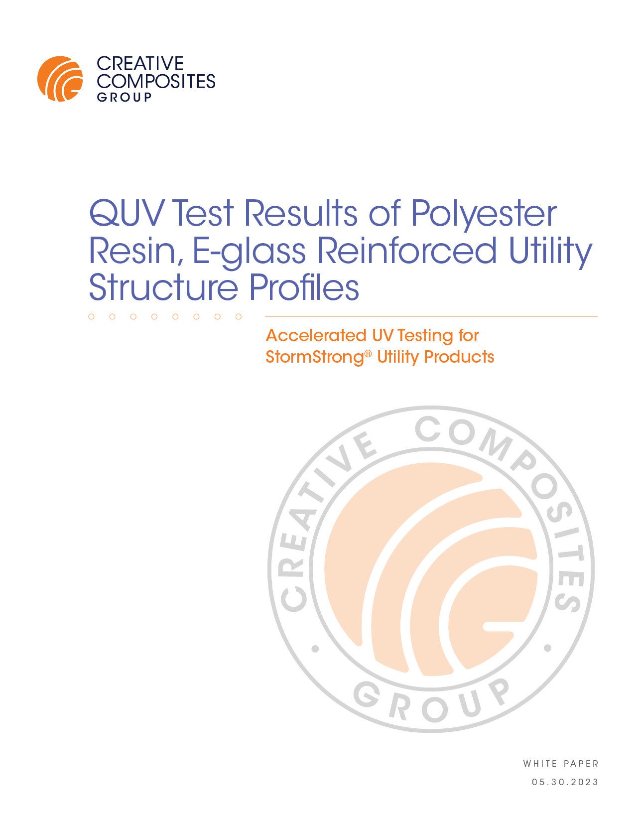QUV Test Results of Polyester Resin, E-glass Reinforced Utility Structure Profiles